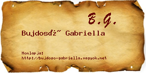 Bujdosó Gabriella névjegykártya