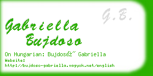 gabriella bujdoso business card